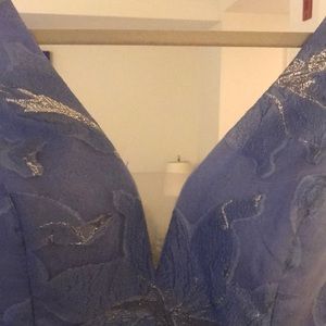 Stunning crepe ball gown with pockets!